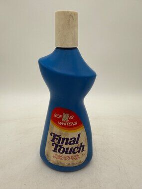 Vintage Final Touch Concentrated Fabric Softener 33 Fl Oz Vintage Blue Bottle